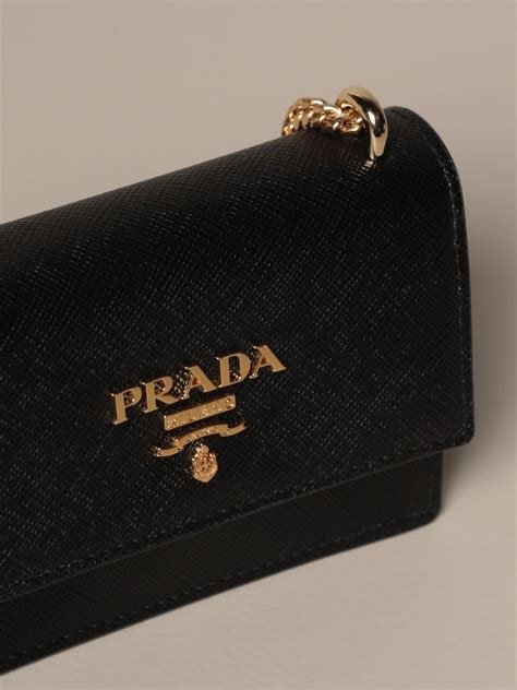 prada mini black saffiano leather crossbody bag|Prada small shoulder bag.